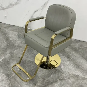  Эргономичное парикмахерское кресло для маникюра, Парикмахерский макияж для лица, Удобное парикмахерское кресло, Профессиональная мебель Silla De Barbero