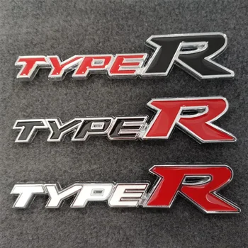  3D Металлическая Наклейка На Хвост Автомобиля TYPE R Эмблема Заднего Багажника Значок для Honda City Hrv Accord Civic Mugen Fit TypeR Odyssey Calya