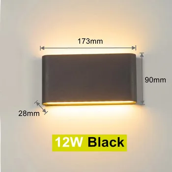  Алюминиевый светодиодный настенный светильник прикроватная спальня наружный внутренний настенный светильник для домашнего декора 220 В, отправка из Испании, самая низкая цена