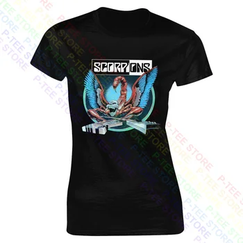  1990 Scorpions Crazy World Tour 90-91 Женская футболка Lady Shirt С Принтом Vtg Классическая Горячая Распродажа Женской Футболки