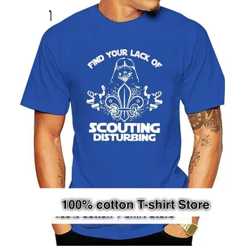  Новейшая футболка Find Your Lack Of Scouting, вызывающая беспокойство у мужчин, хлопковые мужские футболки, одежда с круглым воротом