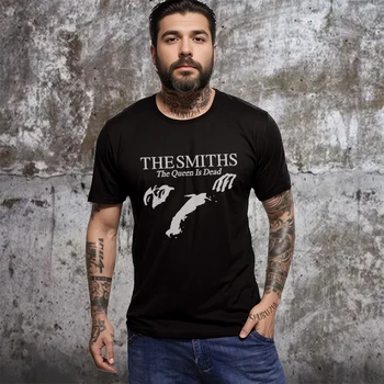  Хлопковая футболка The Smiths, мужские летние топы 