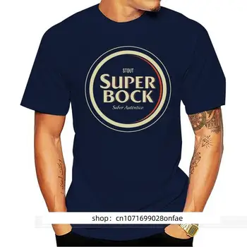  Super Bock Stout Logo Kaus Bir Portugis Kaus Pria Kaus Katun Kaus Fashion Musim Panas Pria Ukuran Eropa