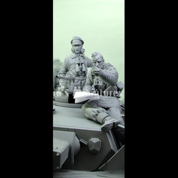  Смоляной солдат 1/16 Немецких Всадников Panzer IV (Комплект 2) Модель солдата В Разобранном виде, Неокрашенный Набор Для сборки Фигурок