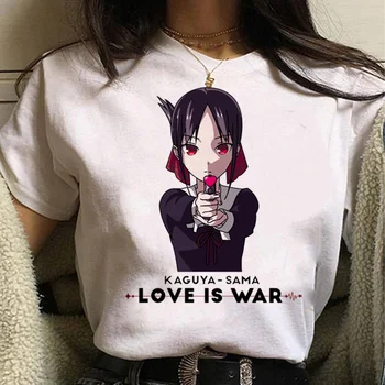  Футболка Kaguya Sama Love Is War, женская уличная футболка, дизайнерская одежда для девочек 2000-х, забавная одежда